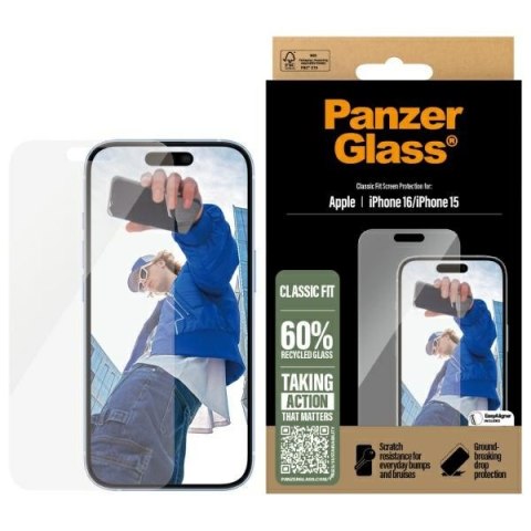 Panzer Glass Screen Protector i Phone 16 6.1" Classic Fit 2873