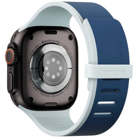 Pasek UNIQ Revix IV Premium do Apple Watch 49/46/45/44mm Edition Reversible Magnetic granatowy-niebieski