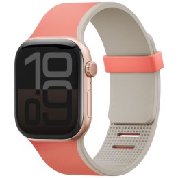 Pasek UNIQ Revix IV Premium do Apple Watch 49/46/45/44mm Edition Reversible Magnetic różowy-beżowy