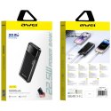 Powerbank Awei PA-90 10000m Ah 22,5W PD 2x USB-C czarny