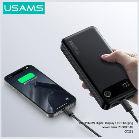 Powerbank USAMS PB80 PD20W 20000m Ah biały
