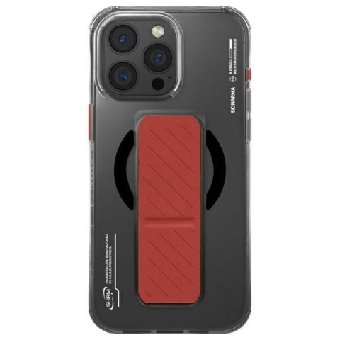 Skinarma etui Axon i Phone 16 Pro Max 6.9" Magnetic Charging + Grip Stand czarny/black