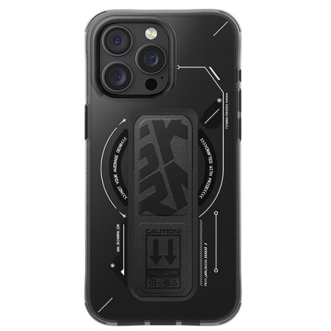 Skinarma etui Helio i Phone 16 Pro 6.3" Magnetic Charging + Grip Stand czarny/black
