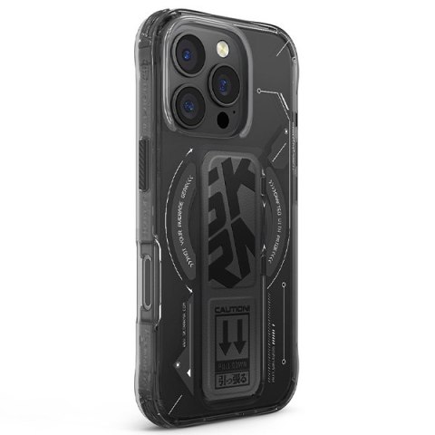 Skinarma etui Helio i Phone 16 Pro 6.3" Magnetic Charging + Grip Stand czarny/black