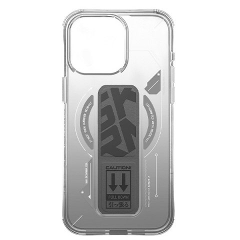 Skinarma etui Helio i Phone 16 Pro Max 6.9" Magnetic Charging + Grip Stand titanium