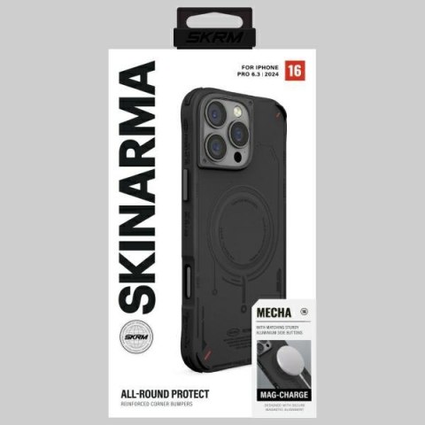 Skinarma etui Mecha i Phone 16 Pro 6.3" Magnetic Charging czarny/black