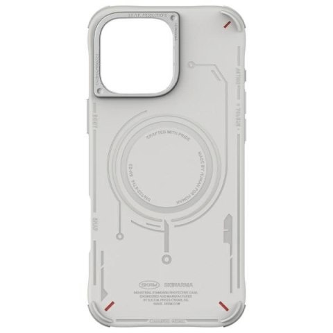 Skinarma etui Mecha i Phone 16 Pro 6.3" Magnetic Charging jasno szary/ light grey