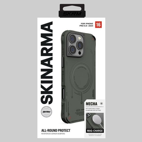 Skinarma etui Mecha i Phone 16 Pro Max 6.9" Magnetic Charging oliwkowy/olive