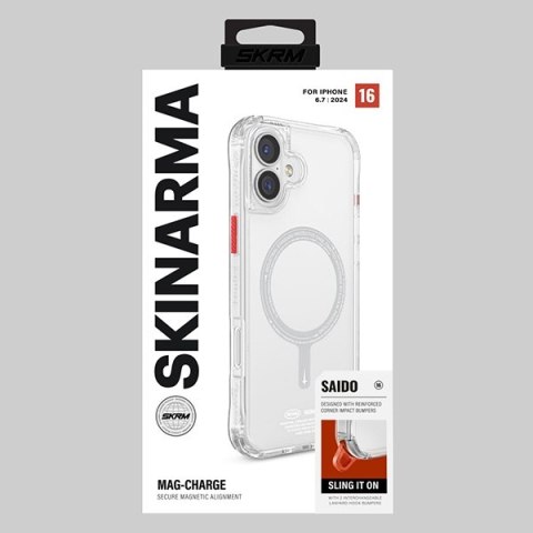 Skinarma etui Saido i Phone 16 Plus 6.7" Magnetic Charging przezroczysty/clear