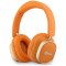 Słuchawki nauszne Guess Bluetooth ENC Rectangle Metal Script pomarańczowy