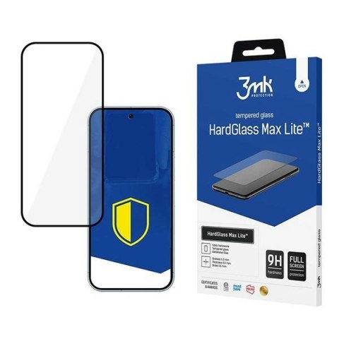 Szkło hartowane 3MK Hard Glass Max Lite do Google Pixel 9 Pro czarny