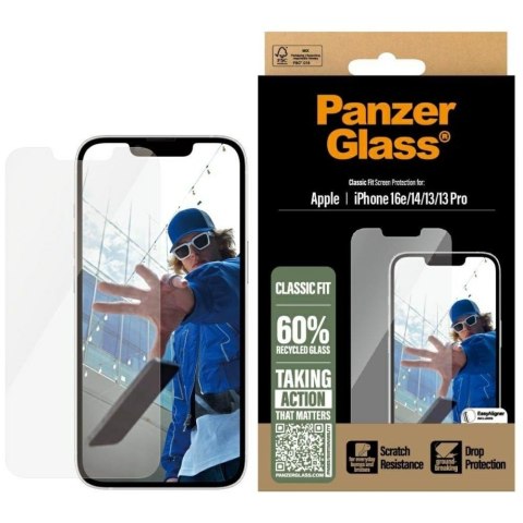 Szkło hartowane Panzer Glass Classic Fit do i Phone 17e/16e/14/13/13 Pro