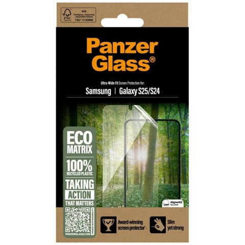 Szkło hartowane Panzer Glass Eco Matrix Ultra-Wide Fit do Samsung Galaxy S25