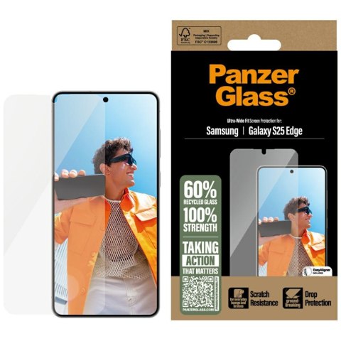 Szkło hartowane panzerglass ultra-wide fit do samsung galaxy s25 edge