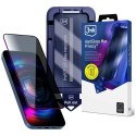 Szkło prywatyzujące 3MK Hard Glass Max Privacy z aplikatorem do Apple i Phone 17 Pro czarny
