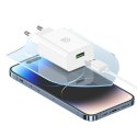 USAMS Ładowarka sieciowa 18W + kabel Lightning/USB-A Fast Charging biały/white series SC SCXLTZ03