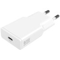 Zestaw Ładowarka sieciowa 4smarts PDPlug Slim 20W Ga N USB-C + kabel USB-C 1.5m biały
