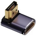 Zestaw adapterów HDMI 4smarts 8K 4 szt. - w górę, w dół, boczny, złącze do łączenia kabli, szary