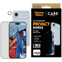 Zestaw ochronny care by panzerglass flagship privacy 3w1 etui+szkło prywatyzujące+lens do iphone air