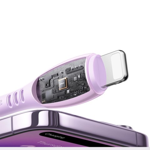 Kabel Joyroom S-A59 Vibrant Series 30W USB-C - Lightning 1,2m - fioletowy