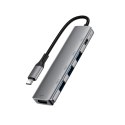 Hub USB Acefast J16 stacja dokująca USB-C 5w1 HDMI 4K 60Hz PD90W - szara