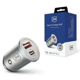 3MK Hyper Car Charger 45WŁadowarka samochodowa 1x USB-A + 1x USB-C