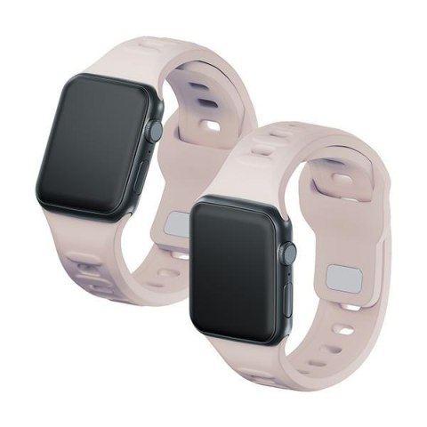 3MK Silicone Watch Strap różowobeżowy/latte dla Apple Watch 38/40/41mm