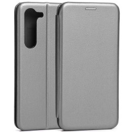 Beline Etui Book Magnetic Sam S23+ S916 stalowy/steel
