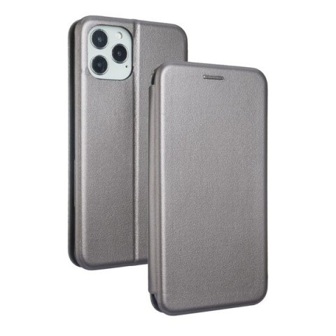 Beline Etui Book Magnetic i Phone 12/12 Pro 6,1" stalowy/steel