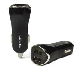 Beline Ładowarka sam. 2x USB 2,1A czarna/black (only head)