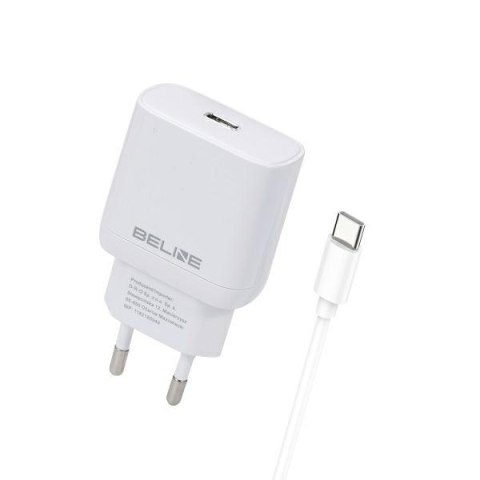 Beline Ładowarka sieciowa 1x USB-C 25W + kabel USB-C biała /white PD 3.0 BLNCW25C Ga N