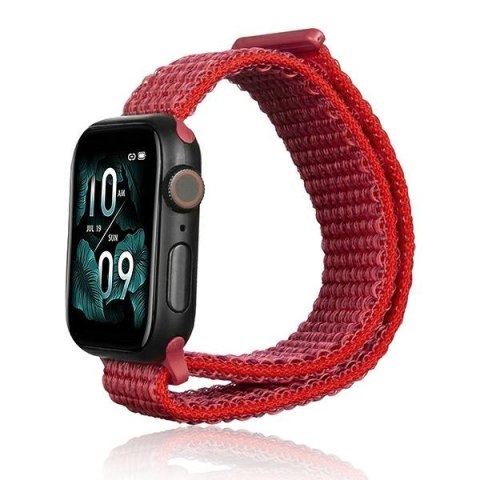 Beline pasek Apple Watch Nylon38/40/41mm czerwony /red