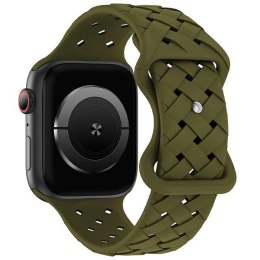 Beline pasek Apple Watch Silicone Woven38/40/41mm oliwkowy /oliver box