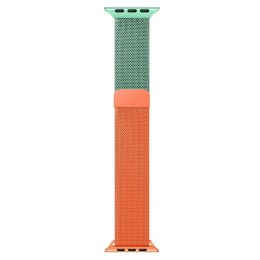 Beline pasek Apple Watch Steel38/40/41mm zielono-pomarańczowy green/orange
