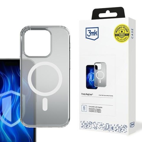 Etui 3MK Frosty Mag Case do Apple i Phone 16 Pro biały