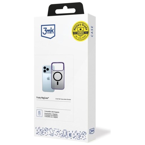 Etui 3MK Frosty Mag Case do Apple i Phone 17 Pro Max fioletowy