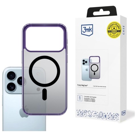 Etui 3MK Frosty Mag Case do Apple i Phone 17 Pro fioletowy