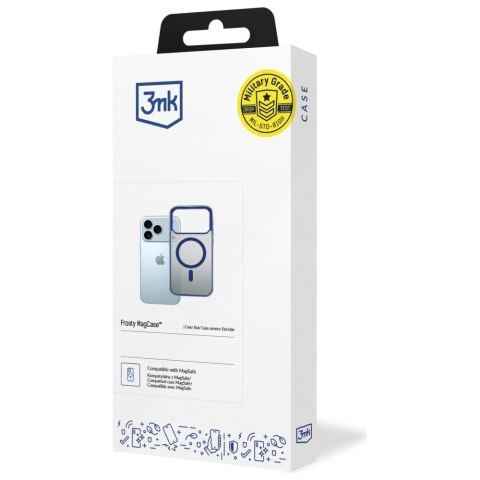 Etui 3MK Frosty Mag Case do Apple i Phone 17 Pro niebieski