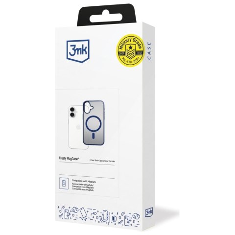 Etui 3MK Frosty Mag Case do Apple i Phone 17 niebieski