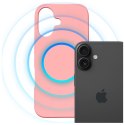 Etui 3MK Hardy Mag Silicone do Apple i Phone 16 Plus różowy