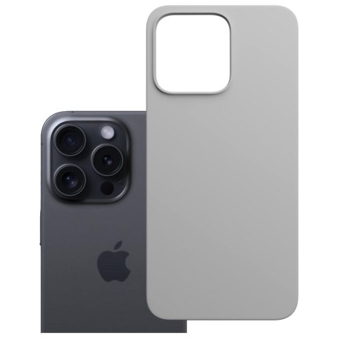 Etui 3MK Hardy Mag Silicone do Apple i Phone 16 Pro Max tytanowy