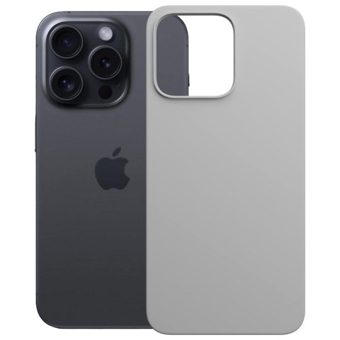Etui 3MK Hardy Mag Silicone do Apple i Phone 16 Pro tytanowy