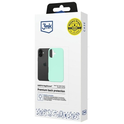 Etui 3MK Hardy Mag Silicone do Apple i Phone 16 morski