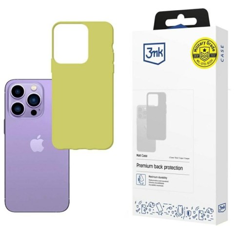 Etui 3MK Matt Case do Apple i Phone 14 Pro Max lime