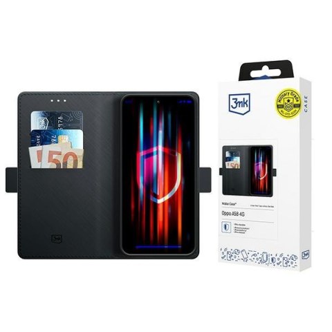 Etui 3MK Wallet Case do Oppo A58 4G czarny