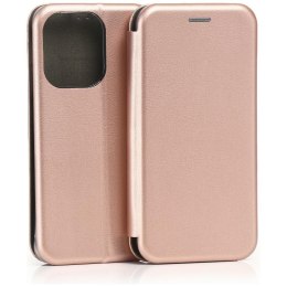 Etui Beline Book Magnetic do Oppo Reno 15 Pro różowo-złoty