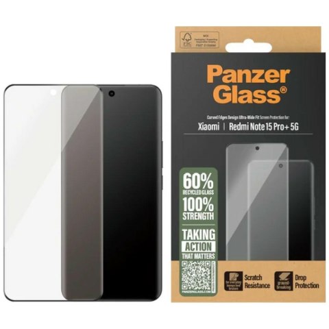 Szkło hartowane panzerglass safe ultra-wide fit do xiaomi redmi note 15 pro+ 5g
