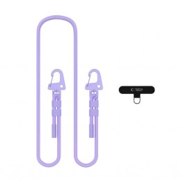 Smycz do Telefonu Tech-Protect C5SD Rope Crossbody Strap - Lawendowa