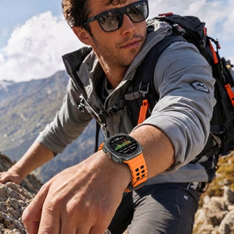 Tech-Protect Iconband PRO Samsung Galaxy Watch Ultra 1 / 2 2024-2026 (47 Mm) Pomarańczowo-czarny