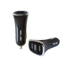 Beline Ładowarka sam. 3x USB 4A czarna/black(only head)